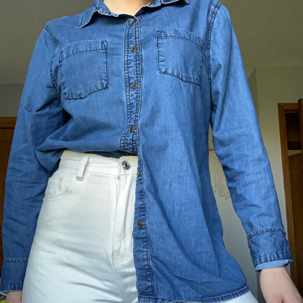 Denim chambray shirt